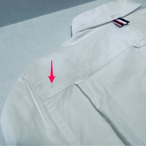 THOM BROWNE STRIPE POCKET POINT COLLAR BUTTON DOWN - Picture 12 of 15